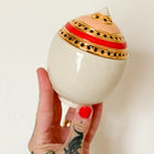 White/Vermillion/Peach Incense Burner