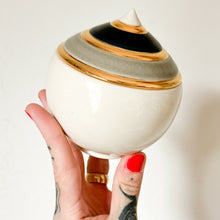 White/Grey/Black Lidded Vessel