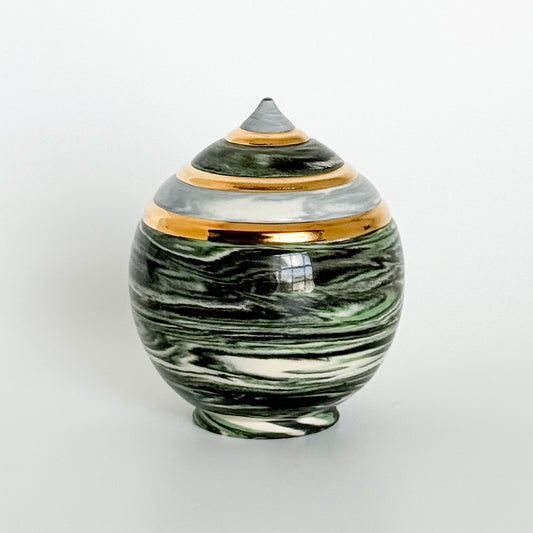 Marbled Green Swirl Statuette 2