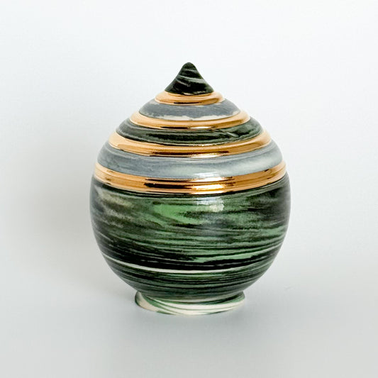 Marbled Green Swirl Statuette 1