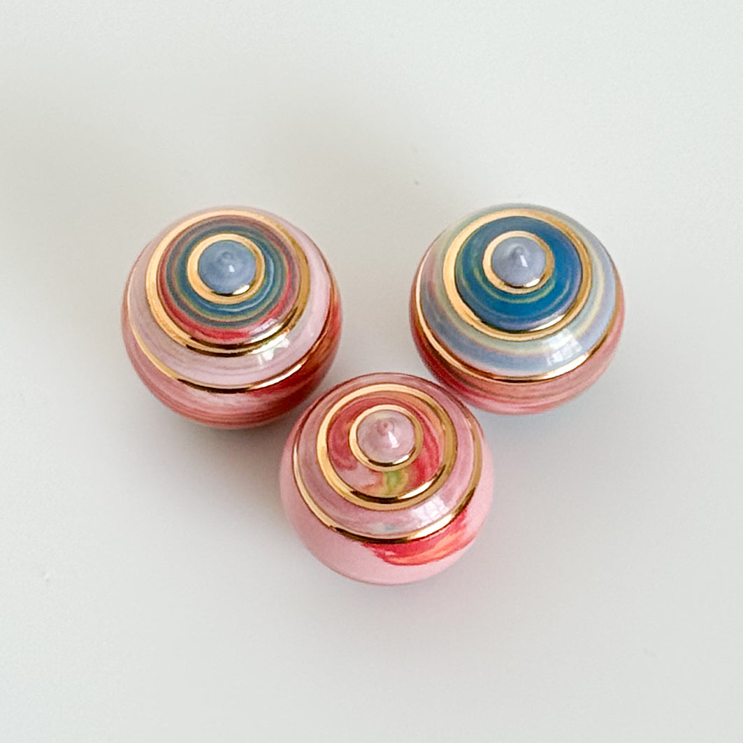 Marbled Psychedelic Swirl Mini Trio 2