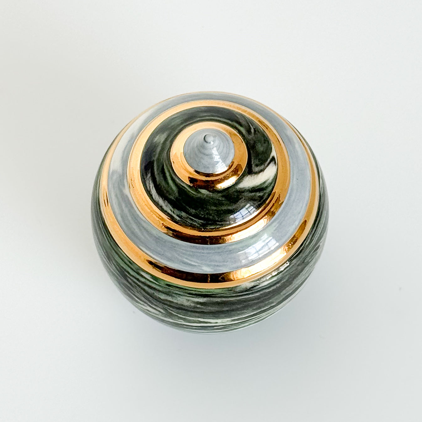 Marbled Green Swirl Statuette 2